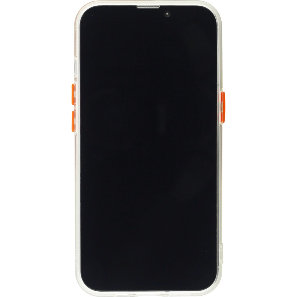 iPhone 13 Pro Max Case Hülle - mit Kamera-Slider und Ring - Orange