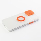 Coque iPhone 13 Pro Max - Caméra clapet avec anneau - Orange