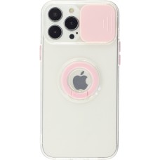 iPhone 13 Pro Max Case Hülle - mit Kamera-Slider und Ring - Rosa