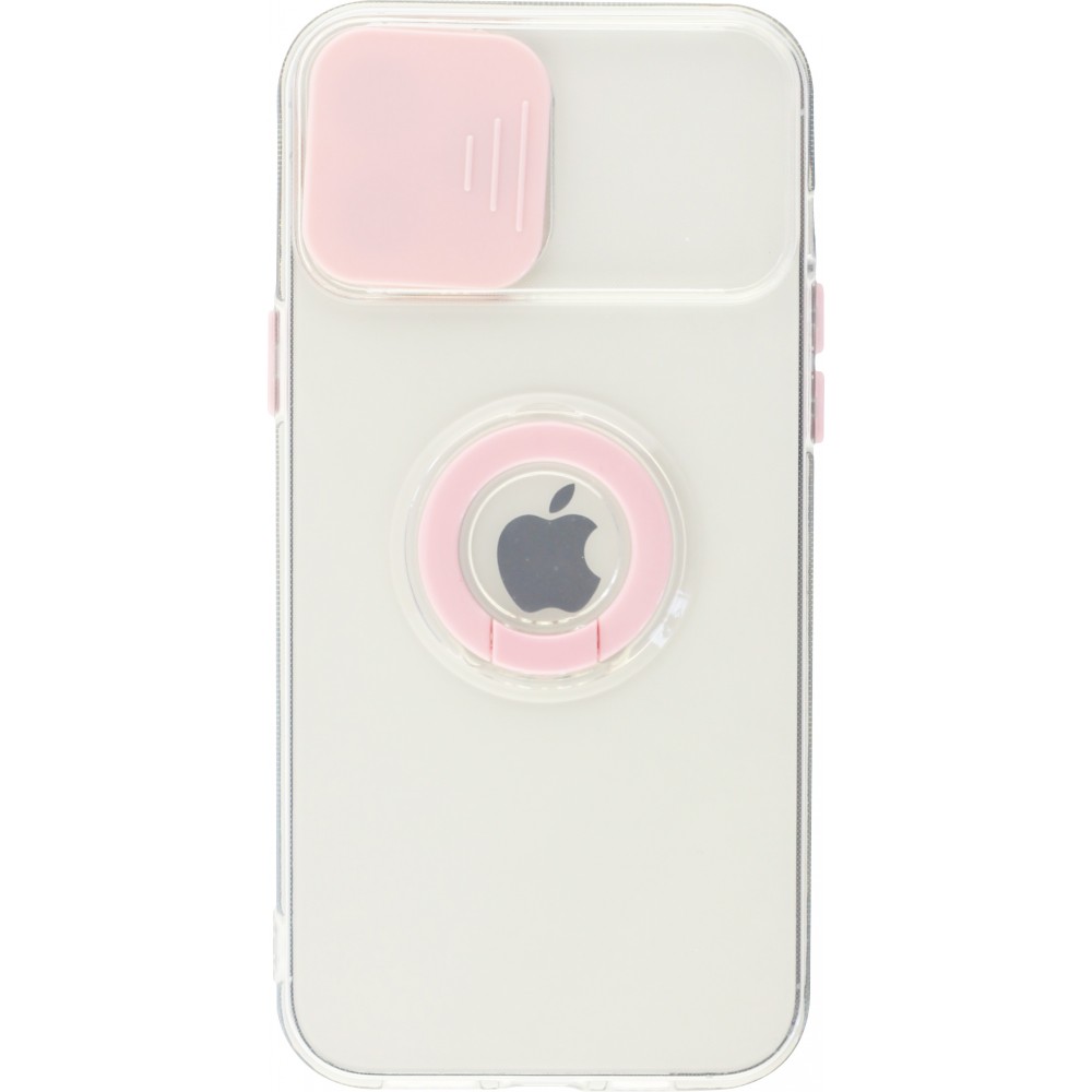 iPhone 13 Pro Max Case Hülle - mit Kamera-Slider und Ring - Rosa