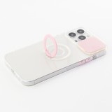 Coque iPhone 13 Pro Max - Caméra clapet avec anneau - Rose