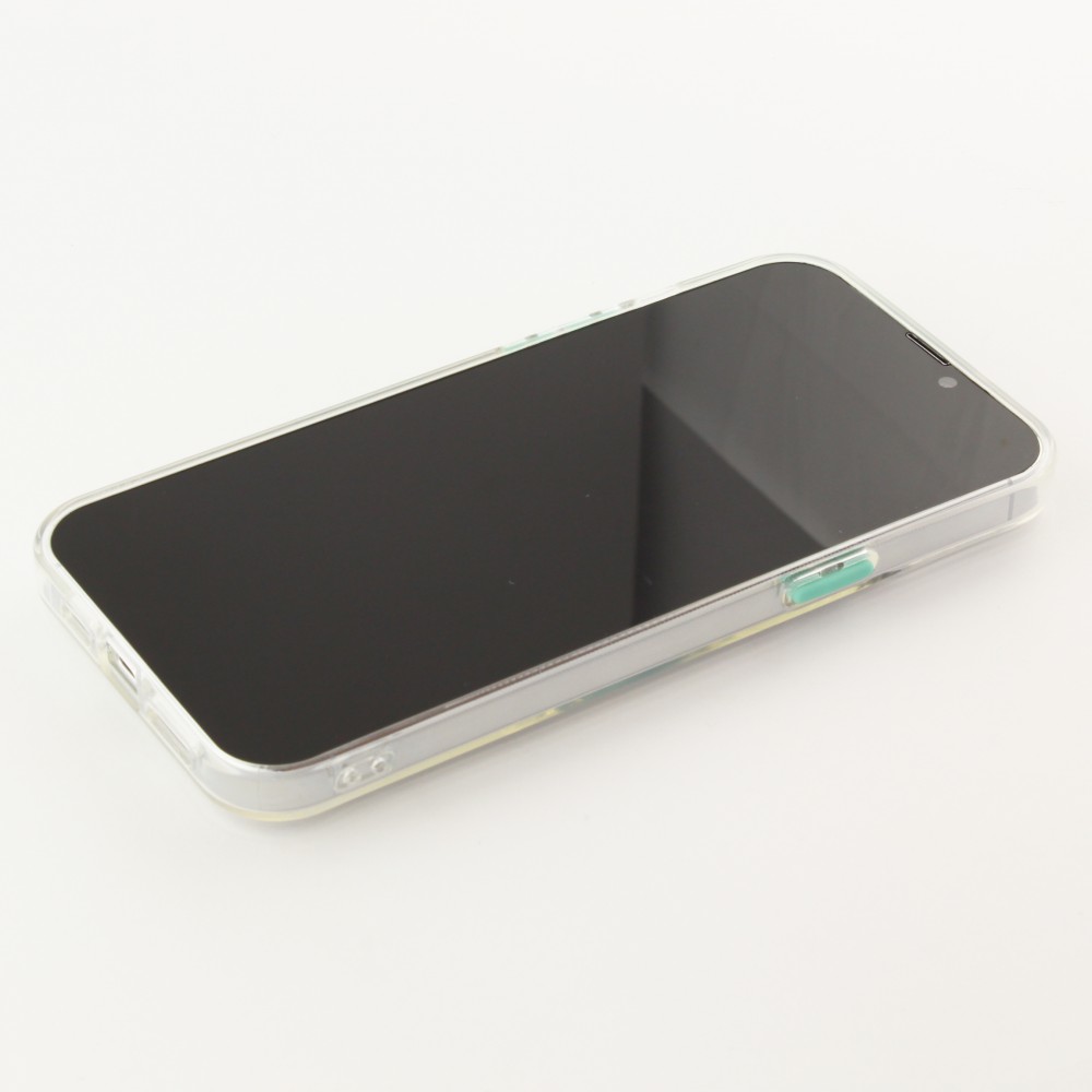 iPhone 13 Pro Max Case Hülle - mit Kamera-Slider und Ring - Türkis