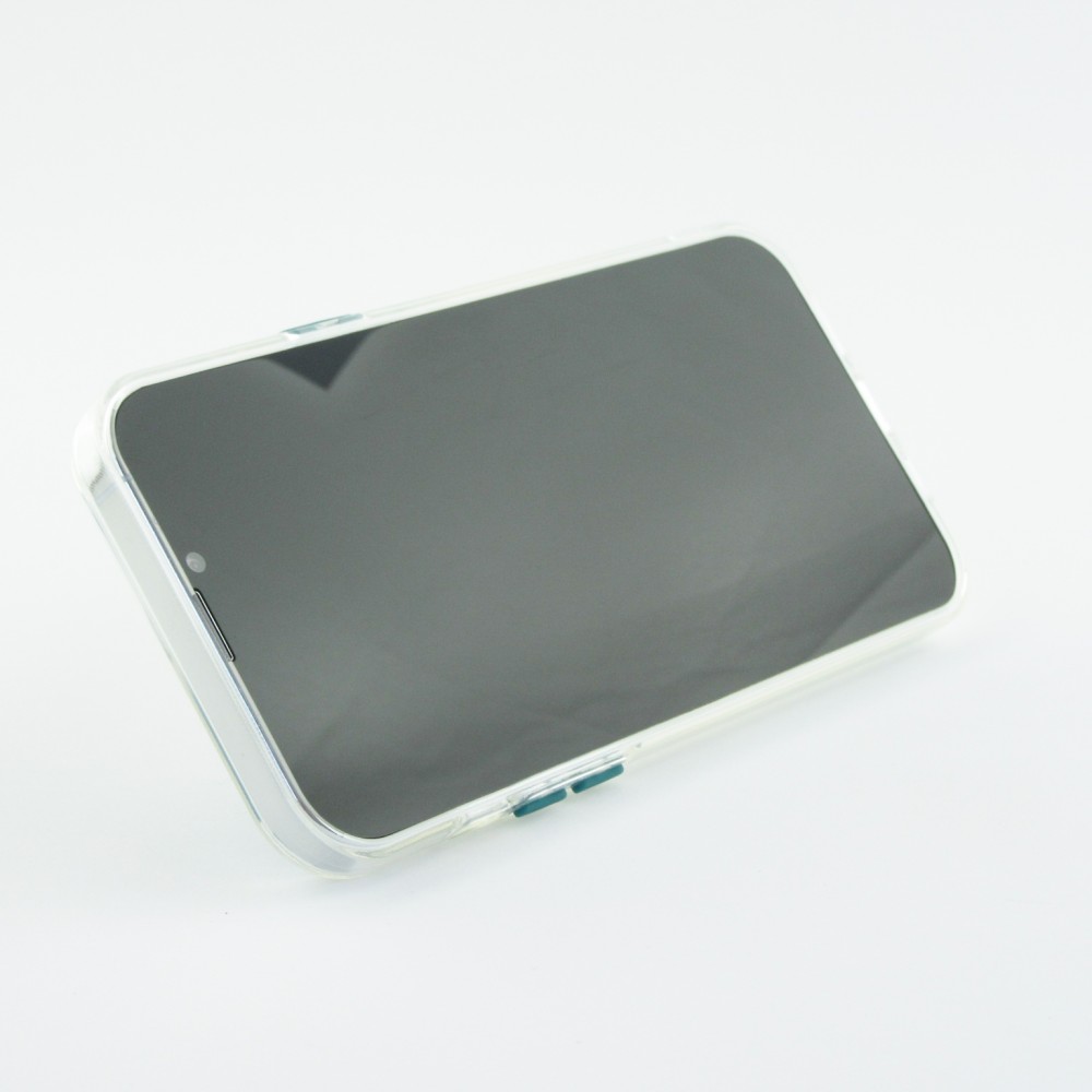 iPhone 13 Pro Max Case Hülle - mit Kamera-Slider und Ring - Dunkelgrün