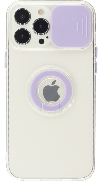 iPhone 13 Pro Case Hülle - mit Kamera-Slider und Ring - Violett