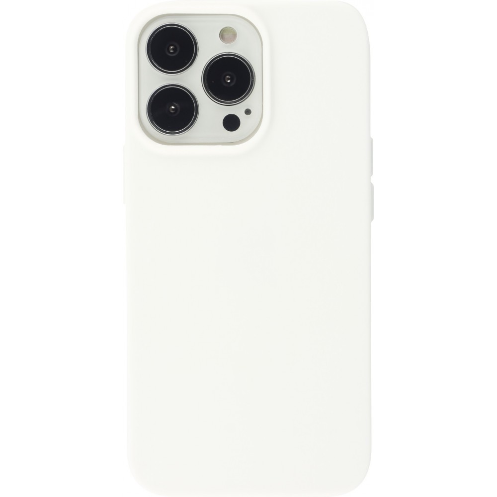 Coque iPhone 13 Pro - Silicone Mat - Blanc