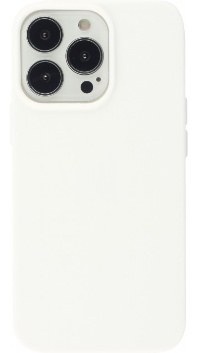 Coque iPhone 13 Pro - Silicone Mat - Blanc