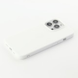 Coque iPhone 13 Pro - Silicone Mat - Blanc