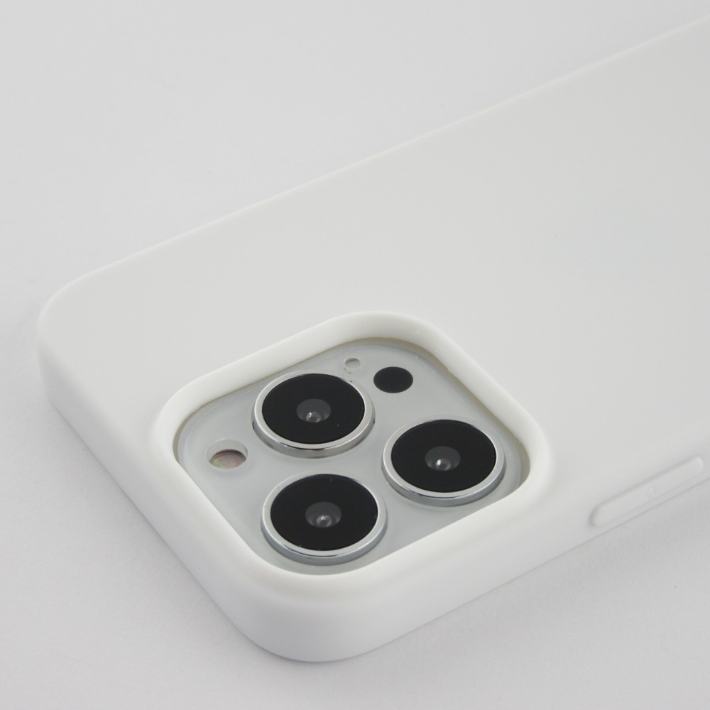 Coque iPhone 13 Pro Max - Silicone Mat - Blanc