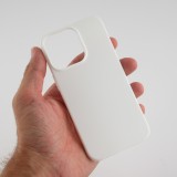 Coque iPhone 13 Pro Max - Silicone Mat - Blanc