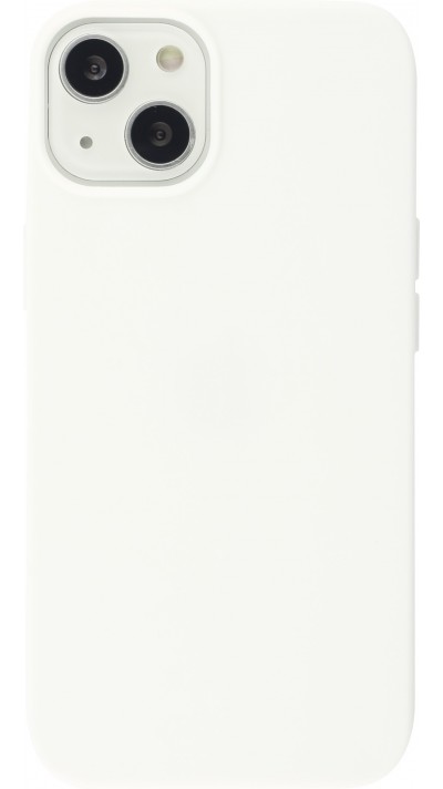 Coque iPhone 13 - Silicone Mat - Blanc