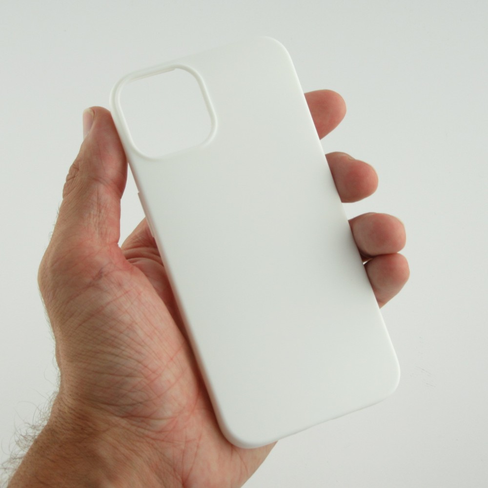 Coque iPhone 13 mini - Silicone Mat - Blanc