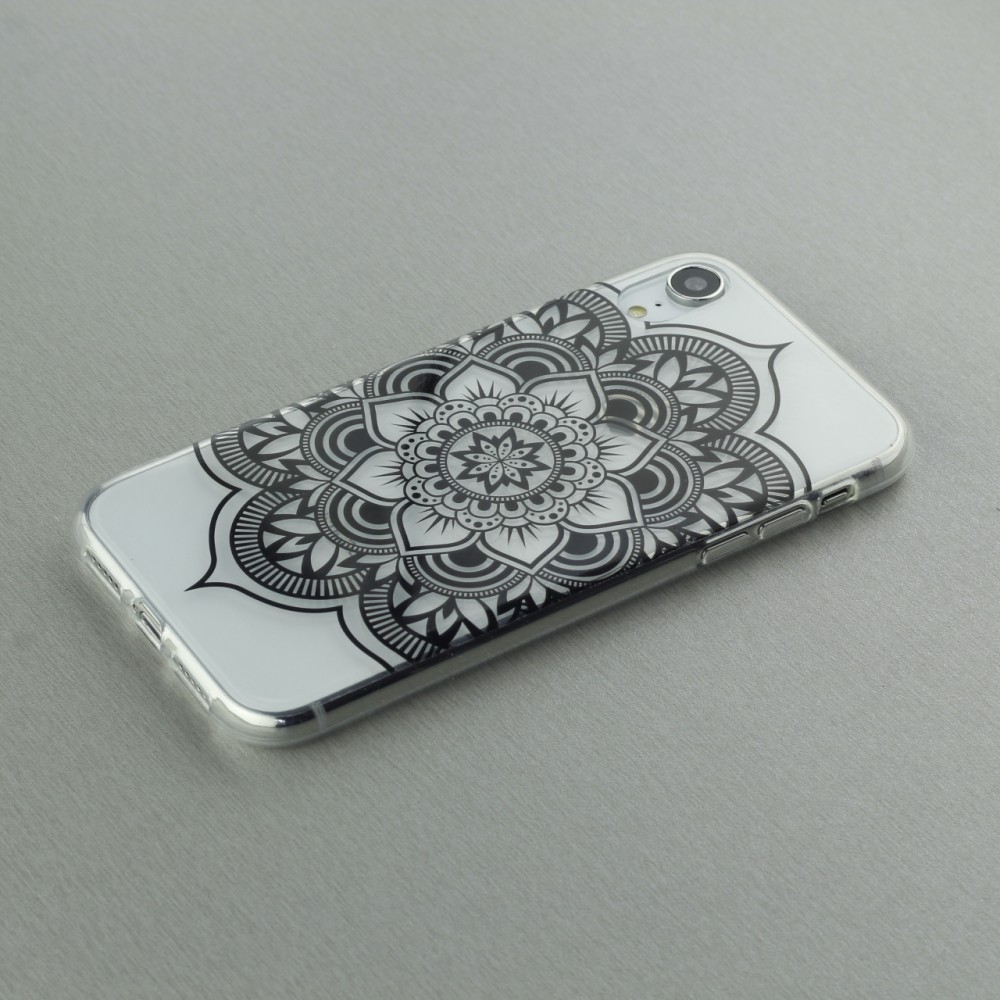 Hülle iPhone X / Xs - Clear Oriental Mandala