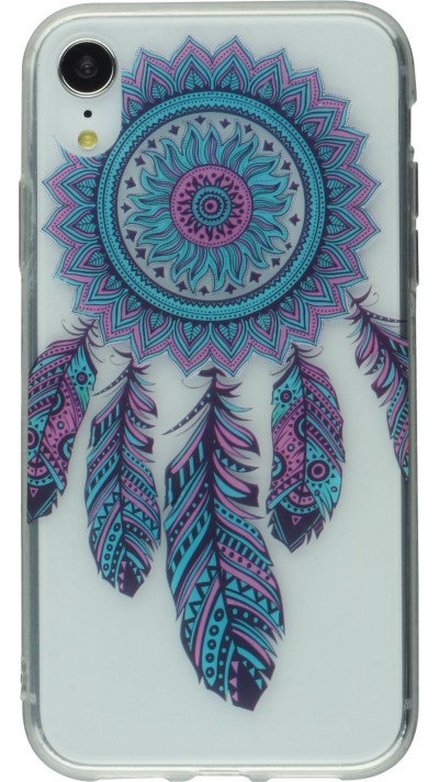 Coque iPhone Xs Max - Gel Dreamcatcher plumes