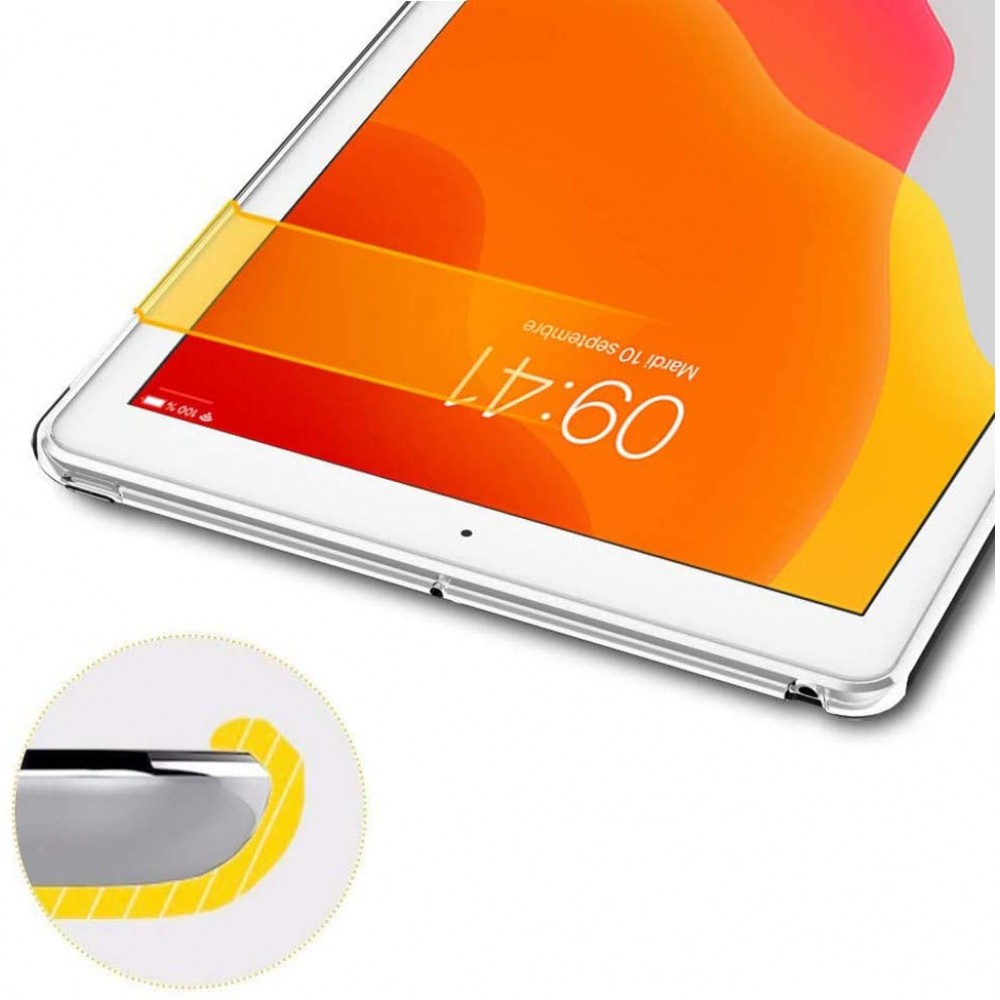Hülle iPad 10.2"  - Gummi Transparent Silikon Gel Simple Super Clear flexibel