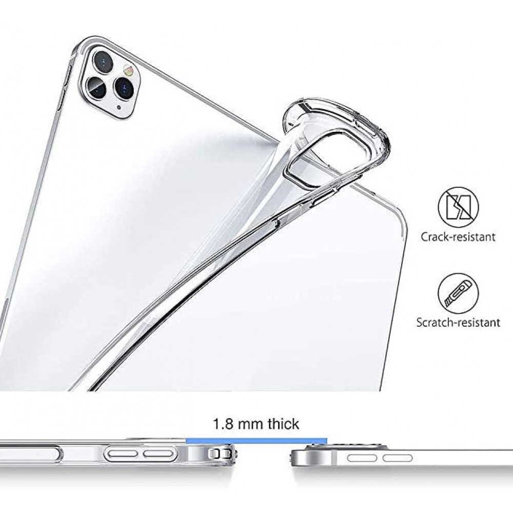 Hülle iPad Pro 12.9" (2020, 2018) - Gummi Transparent Silikon Gel Simple Super Clear flexibel