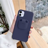 Hülle iPhone 11 - 2-In-1 AirPods Soft Touch - Grau