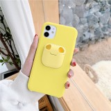 Coque iPhone 11 - 2-In-1 AirPods Soft Touch jaune
