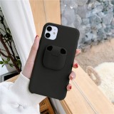 Coque iPhone 11 - 2-In-1 AirPods Soft Touch - Noir