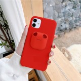 Coque iPhone 11 - 2-In-1 AirPods Soft Touch - Rouge