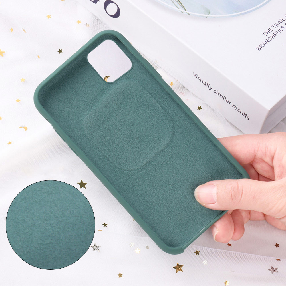 Coque iPhone 11 - 2-In-1 AirPods Soft Touch vert clair