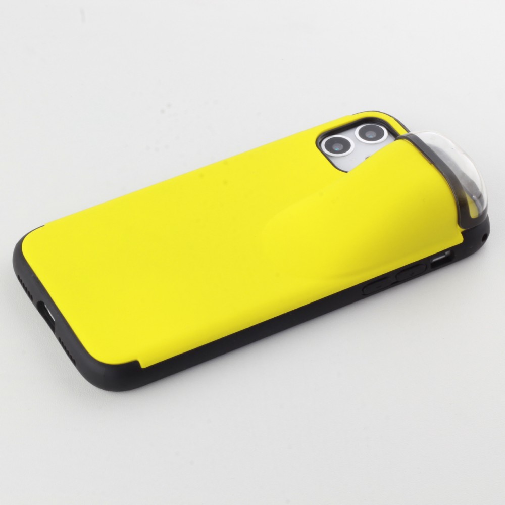 Coque iPhone 11 - 2-In-1 AirPods jaune