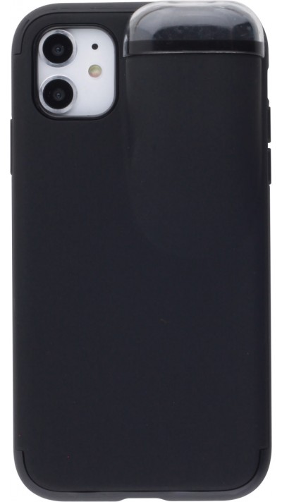 Hülle iPhone 11 - 2-In-1 AirPods - Schwarz
