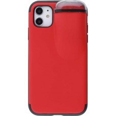 Coque iPhone 11 - 2-In-1 AirPods - Rouge