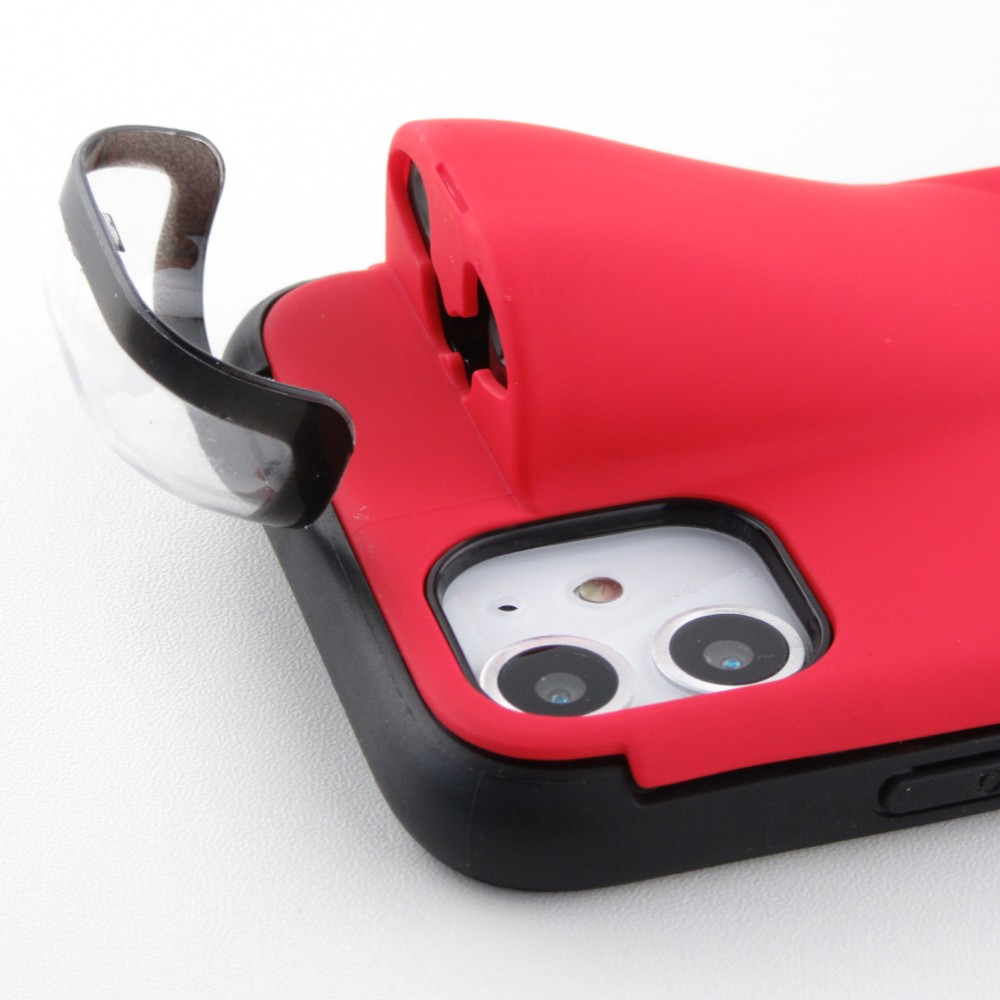 Coque iPhone 11 - 2-In-1 AirPods - Rouge