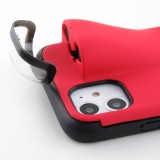 Hülle iPhone 11 - 2-In-1 AirPods - Rot