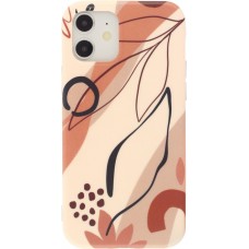 Coque iPhone 11 - Abstract Art - Rouge