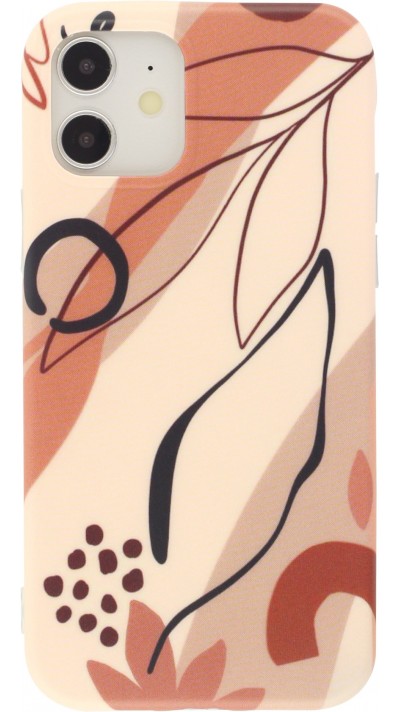 Coque iPhone 11 - Abstract Art - Rouge