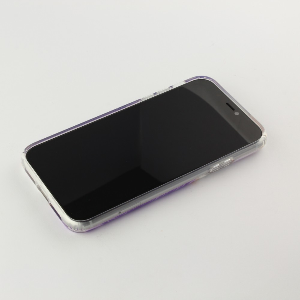 Hülle iPhone 11 - Bright line Kurve - Violett