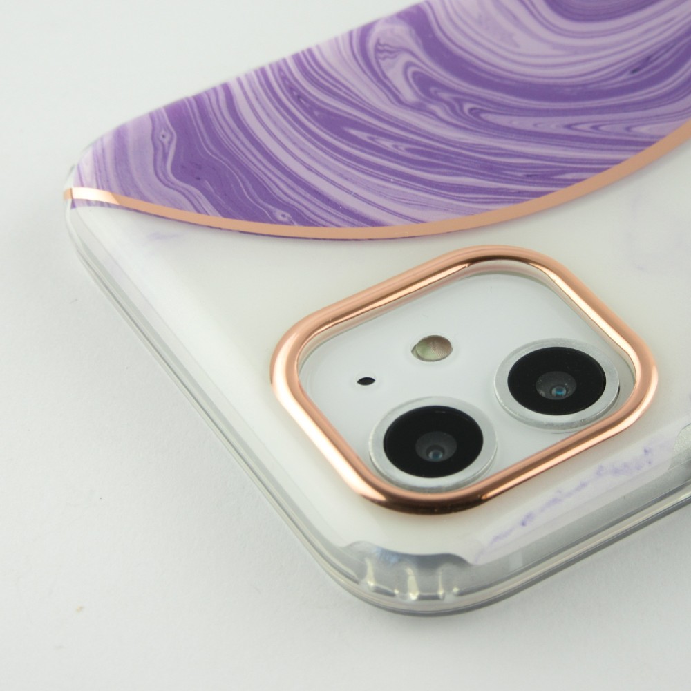Hülle iPhone 11 - Bright line Kurve - Violett