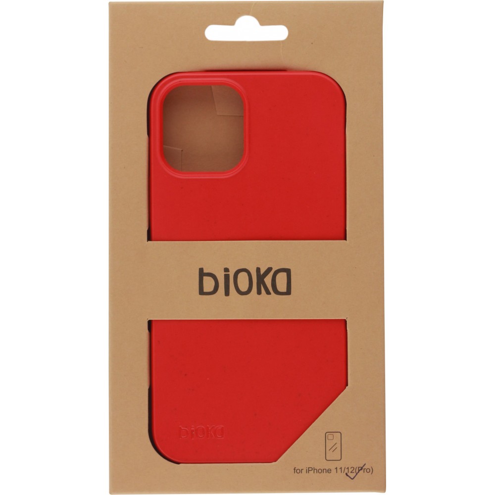 Coque iPhone 11 - Bioka biodégradable et compostable Eco-Friendly - Rouge