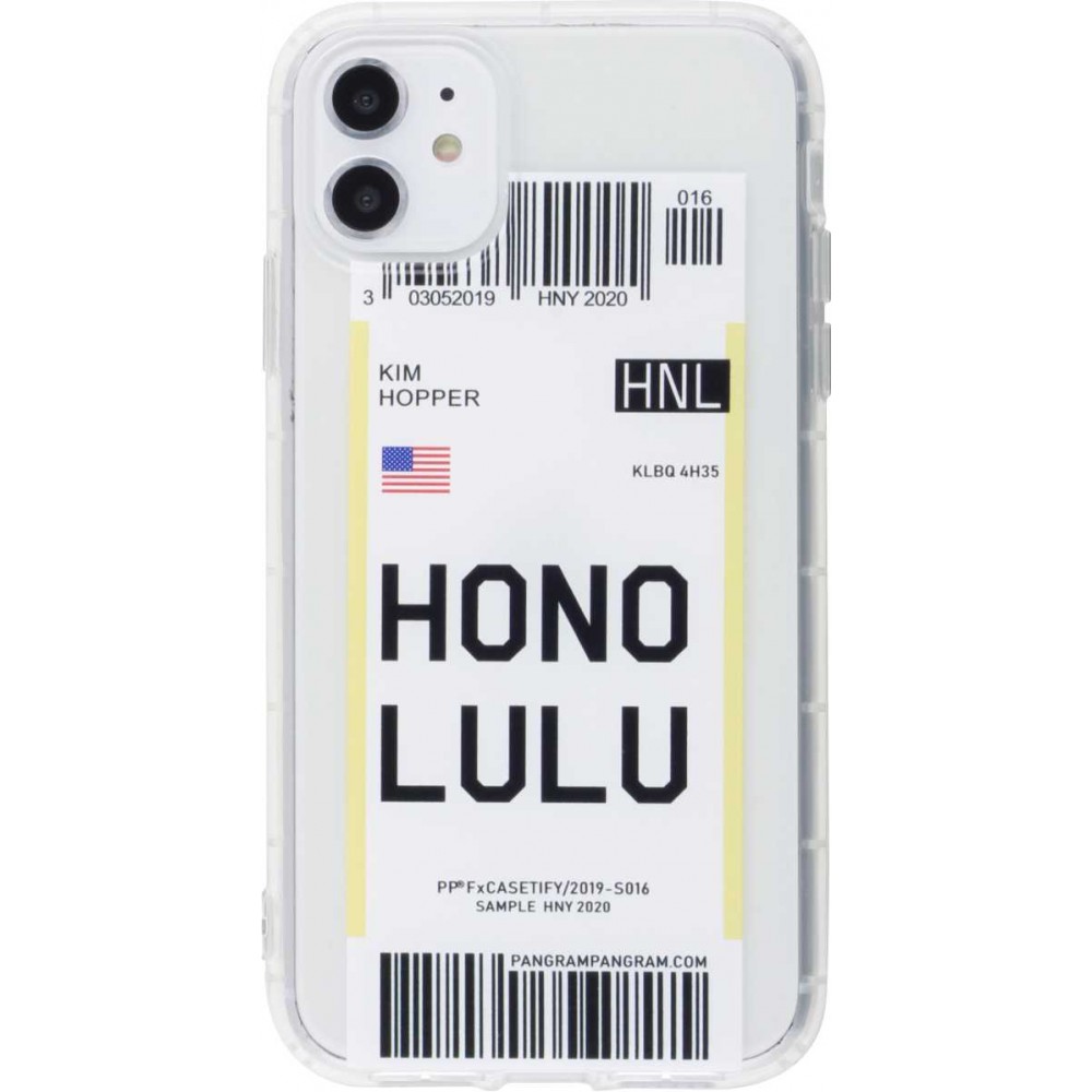 Coque iPhone 11 - Boarding Card Hono lulu