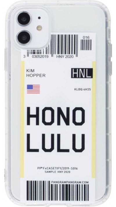 Hülle iPhone 11 - Boarding Card Hono lulu