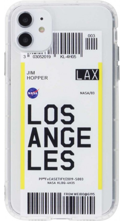 Coque iPhone 11 - Boarding Card Los Angeles