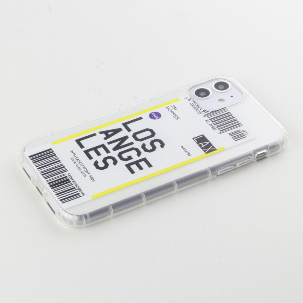 Coque iPhone 11 - Boarding Card Los Angeles