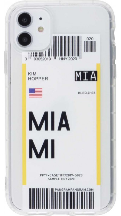 Hülle iPhone 11 - Boarding Card Miami