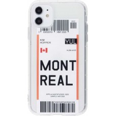 Coque iPhone 11 - Boarding Card Montreal