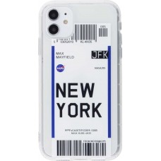 Hülle iPhone 11 - Boarding Card New York