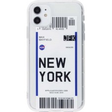 Hülle iPhone 12 - Boarding Card New York