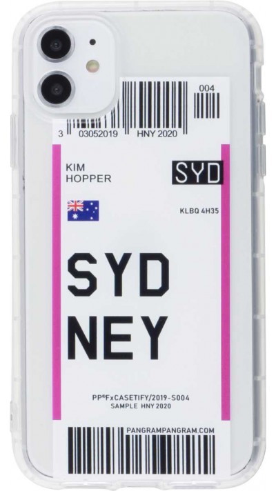 Coque iPhone 11 - Boarding Card Sydney