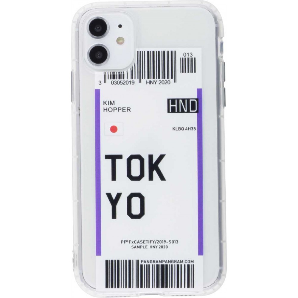 Coque iPhone 11 - Boarding Card Tokyo