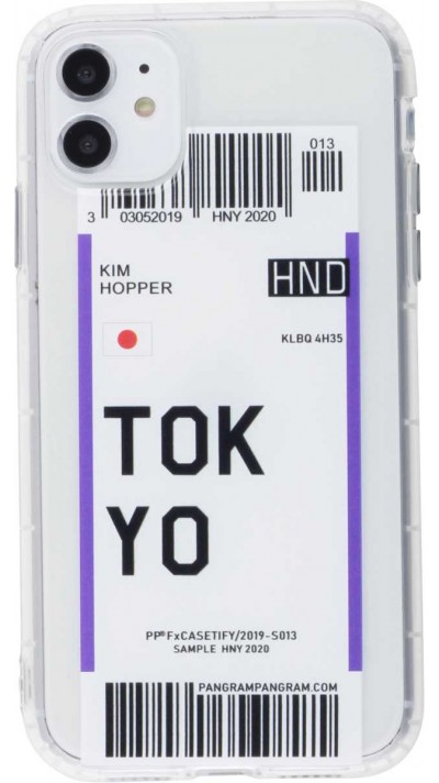 Coque iPhone 11 - Boarding Card Tokyo