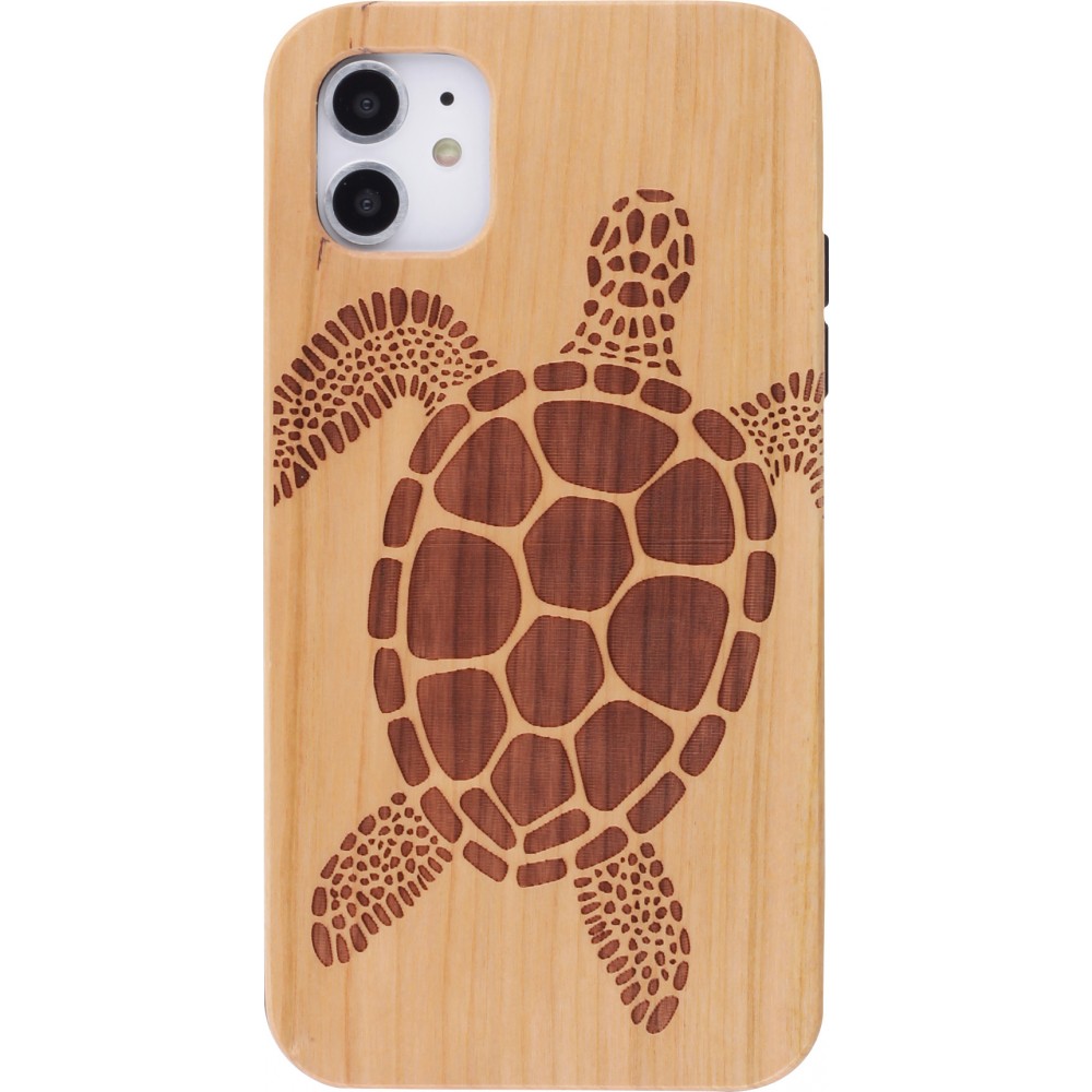 Hülle iPhone 11 - Holzschildkröte