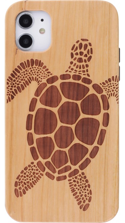 Hülle iPhone 11 - Holzschildkröte