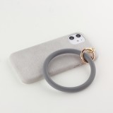 Hülle iPhone 11 - Armband Leder - Grau