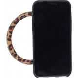 Coque iPhone 11 - Bracelet cuir - Noir