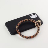 Coque iPhone 11 - Bracelet cuir - Noir